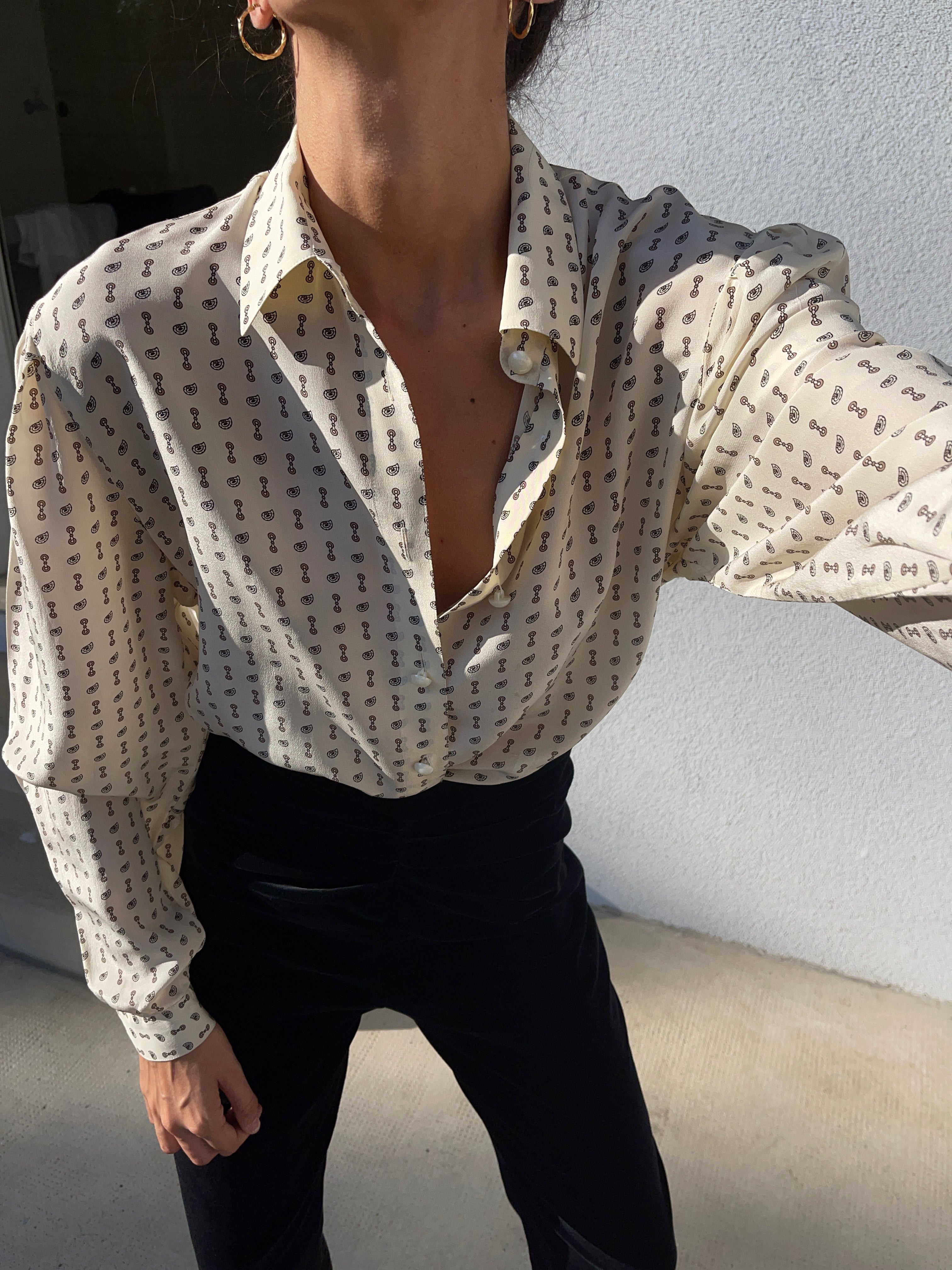 100 silk shirt