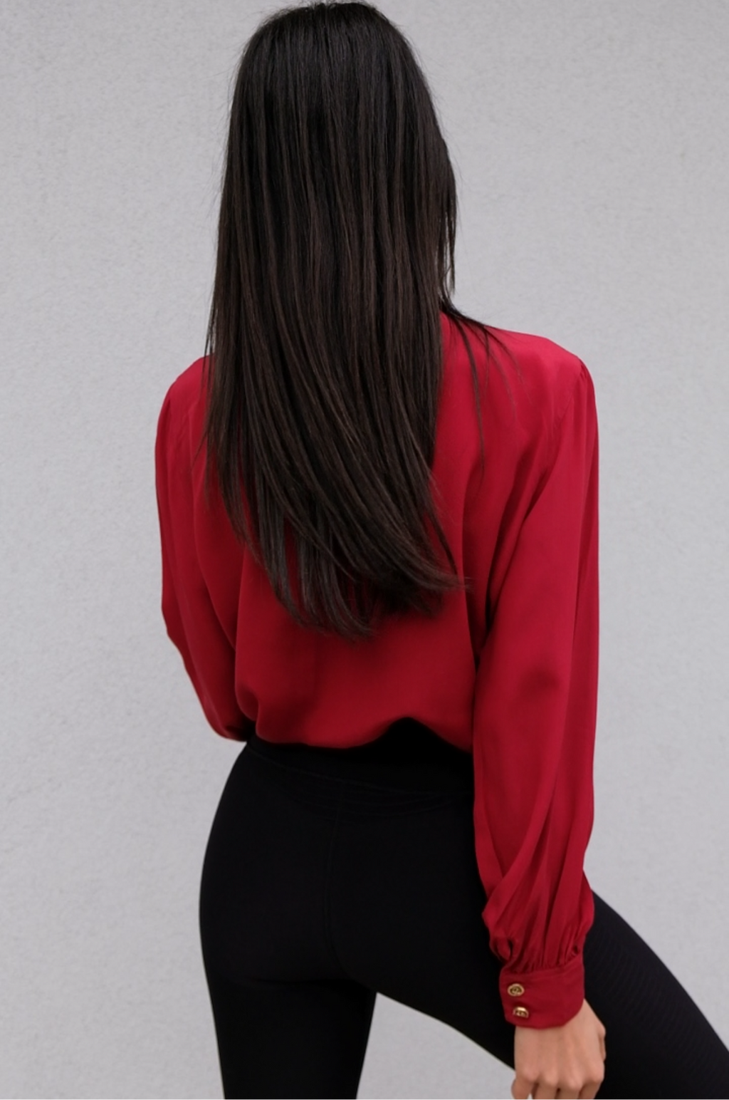 Camicia 100% seta fiocco