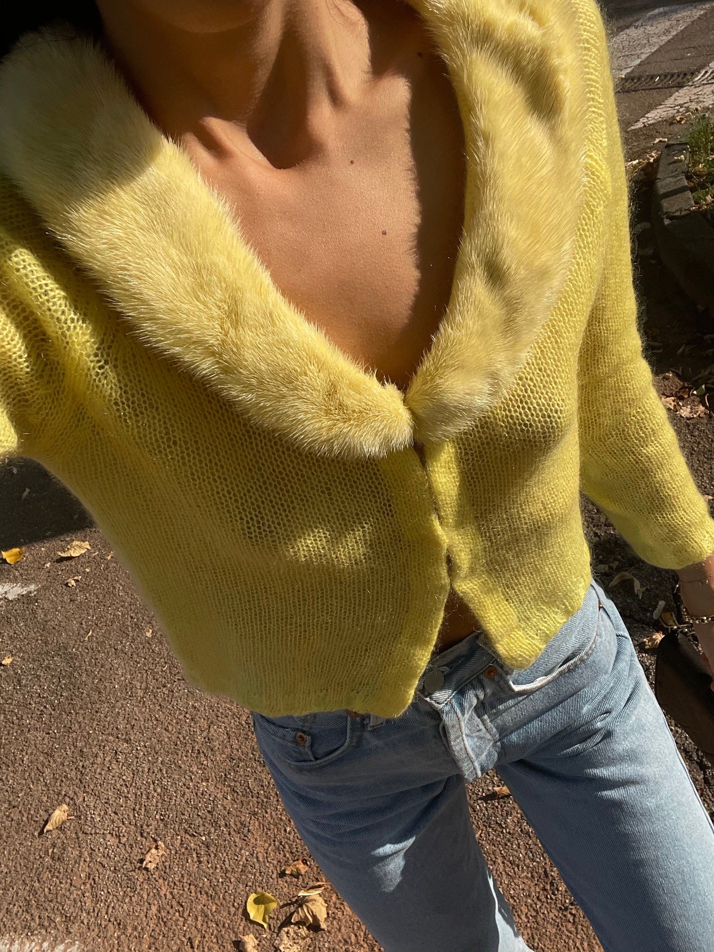 Bluemarine yellow cardigan