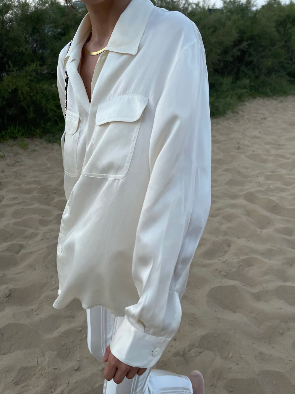 Liquid silk shirt