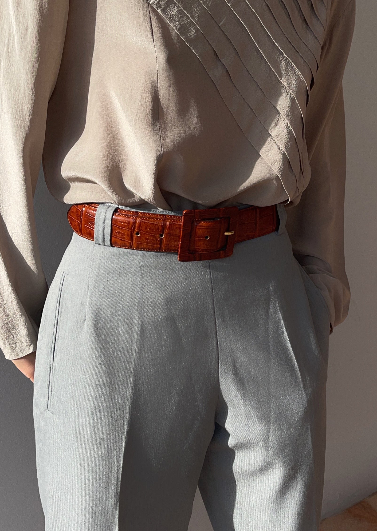 Vintage leather belt