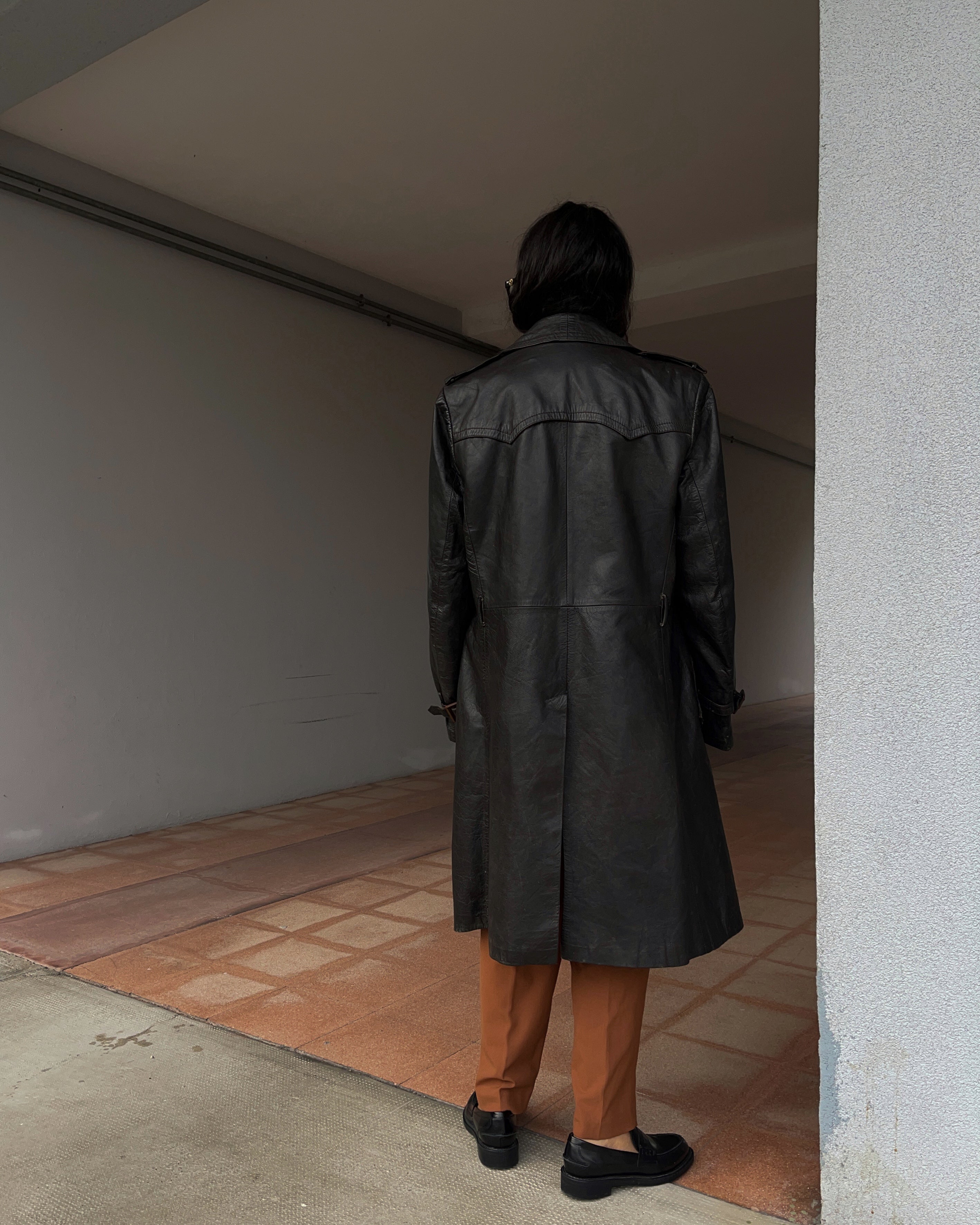 Brown chocolate trench