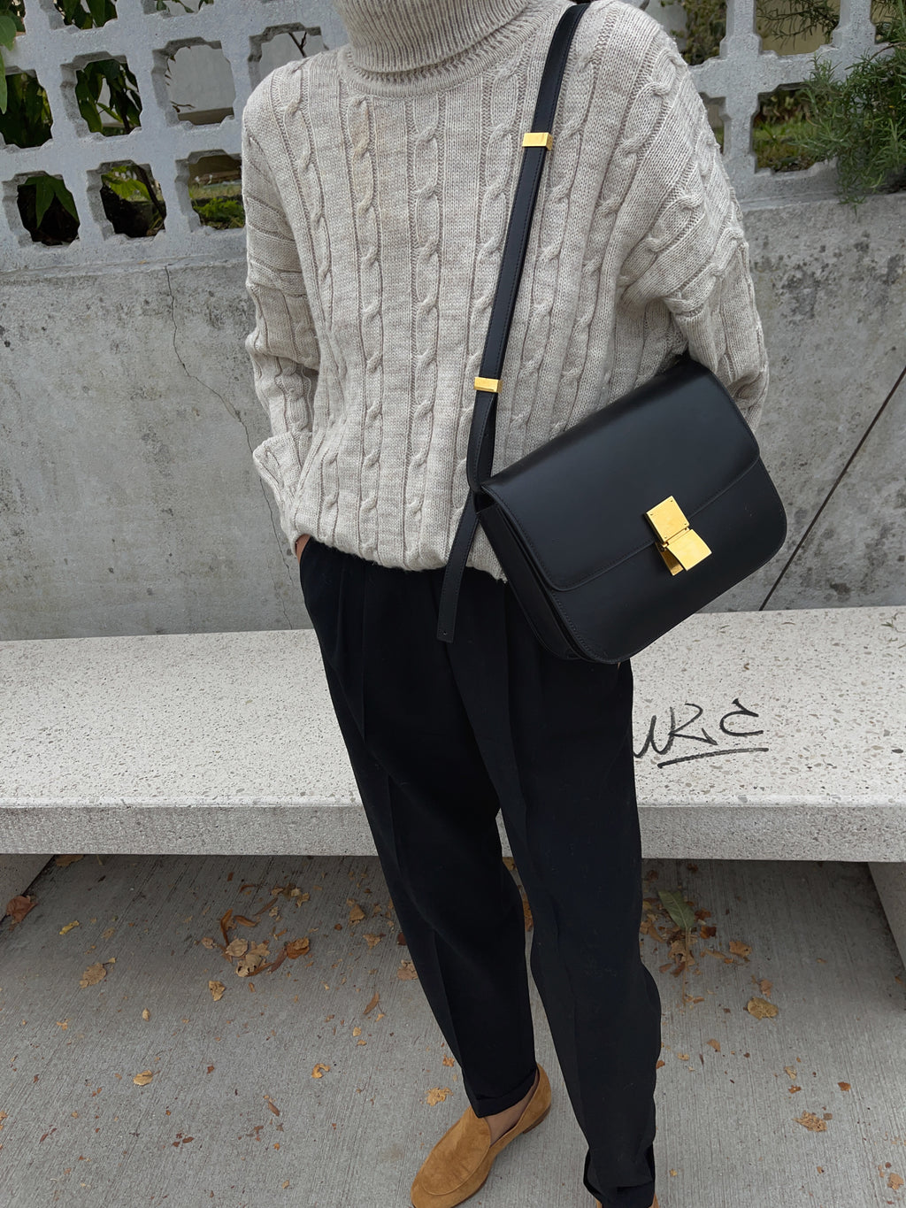 Cable knit beige jumper