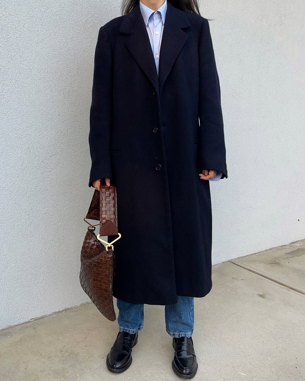 Men blue coat