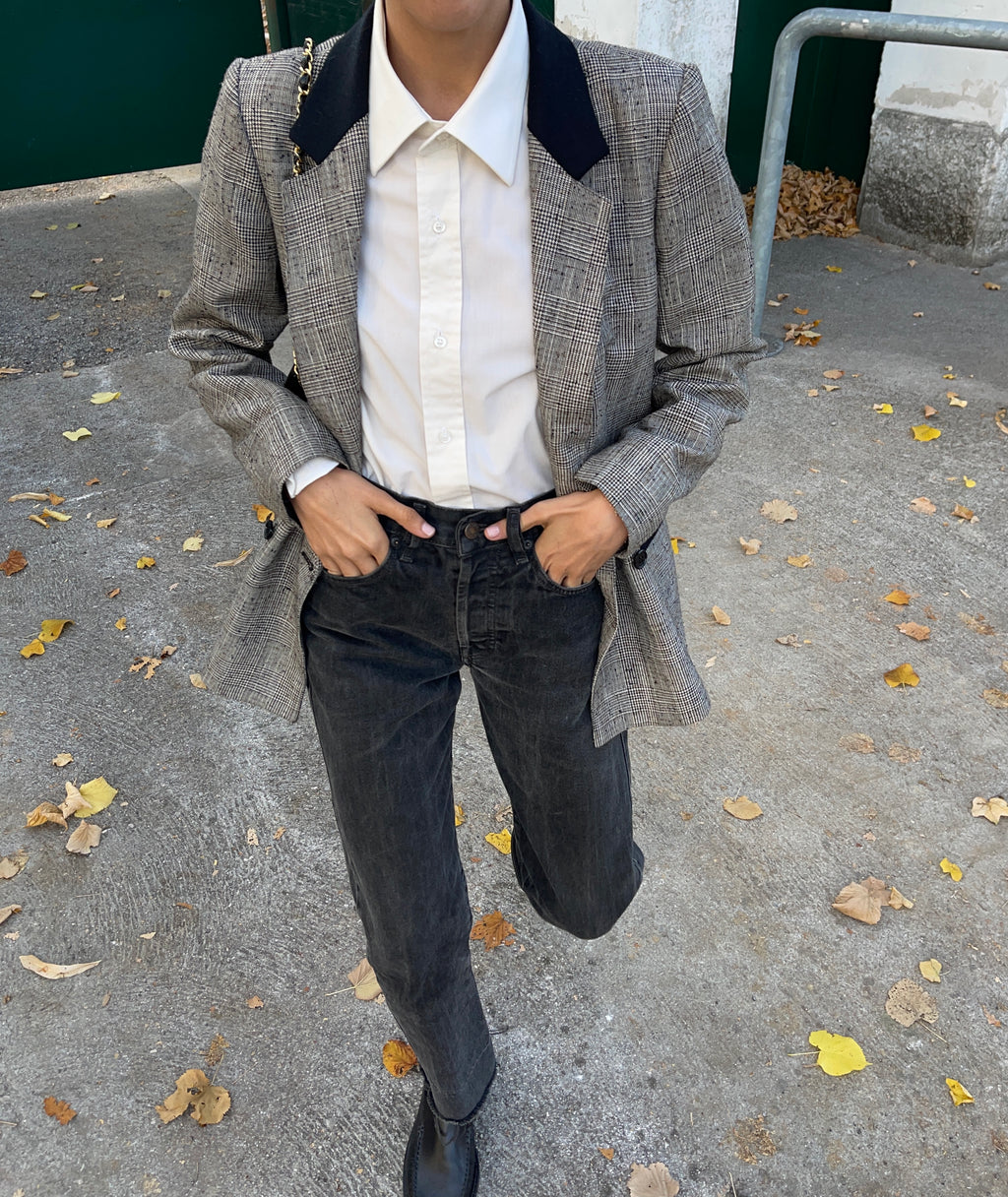Check blazer