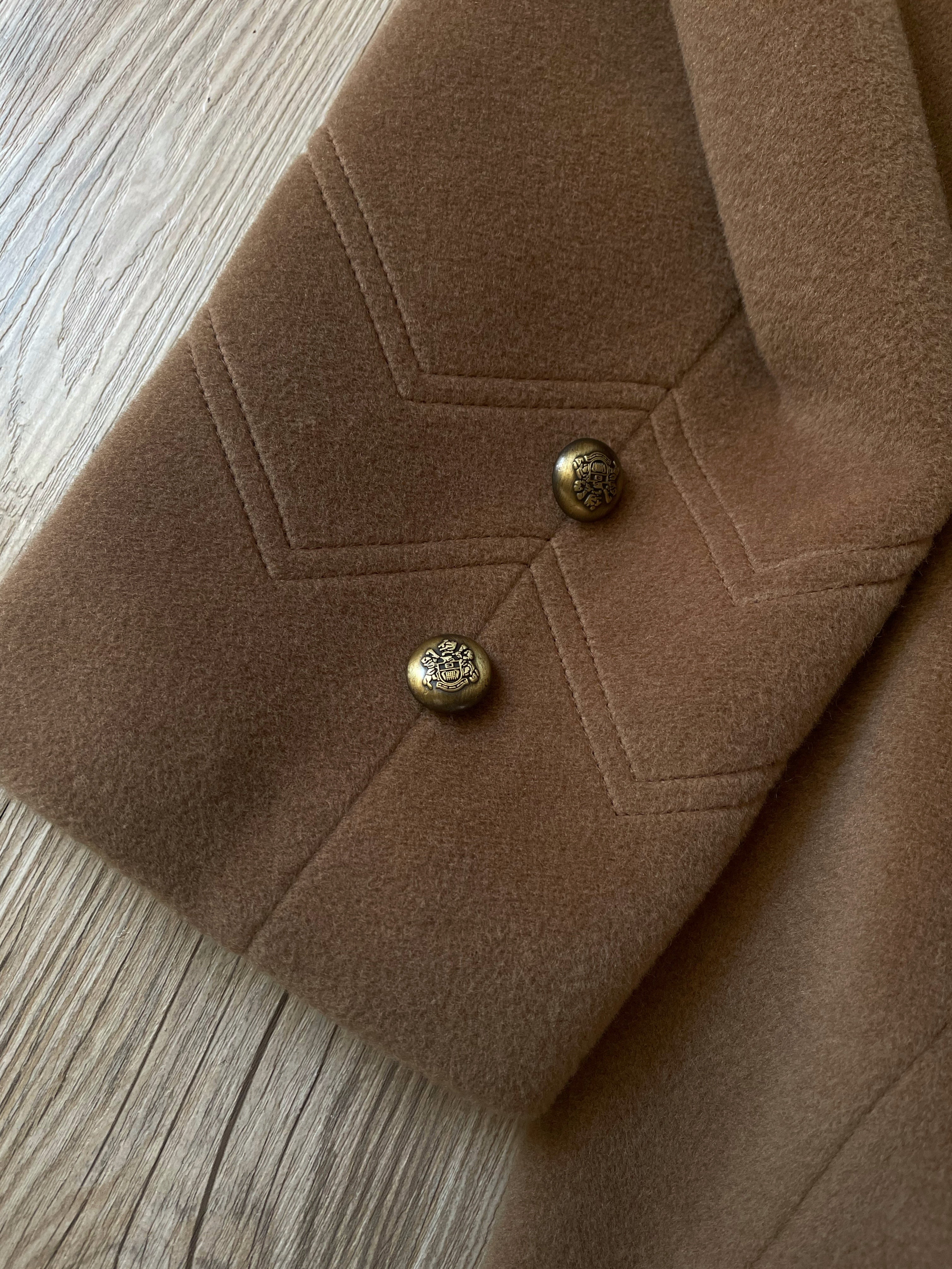 Wool camel coat