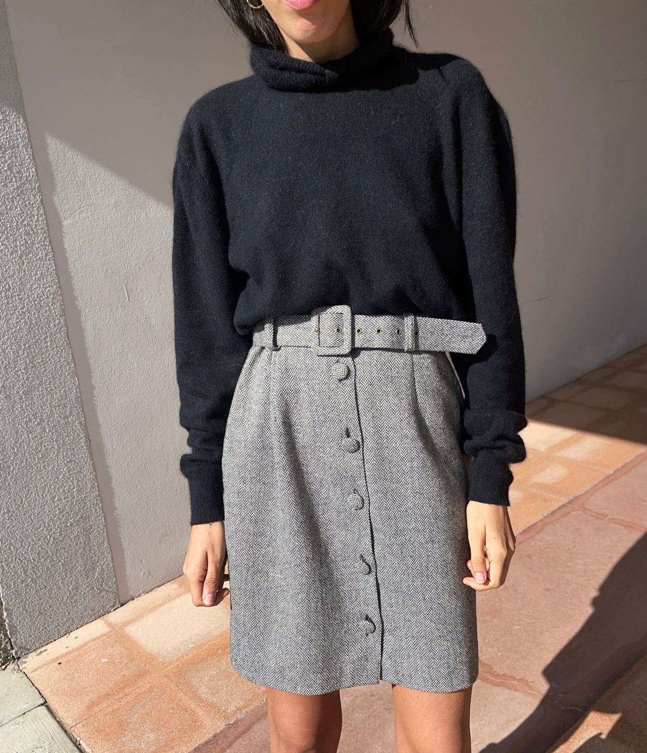 Angora blend turtleneck