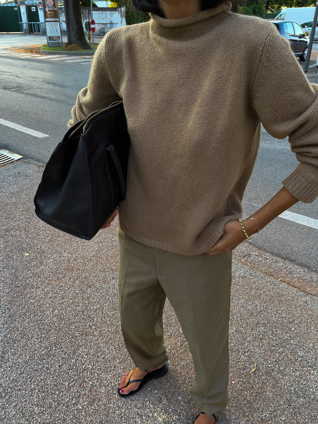 LUISA SPAGNOLI Wool Camel Jumper