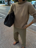 LUISA SPAGNOLI Wool Camel Jumper