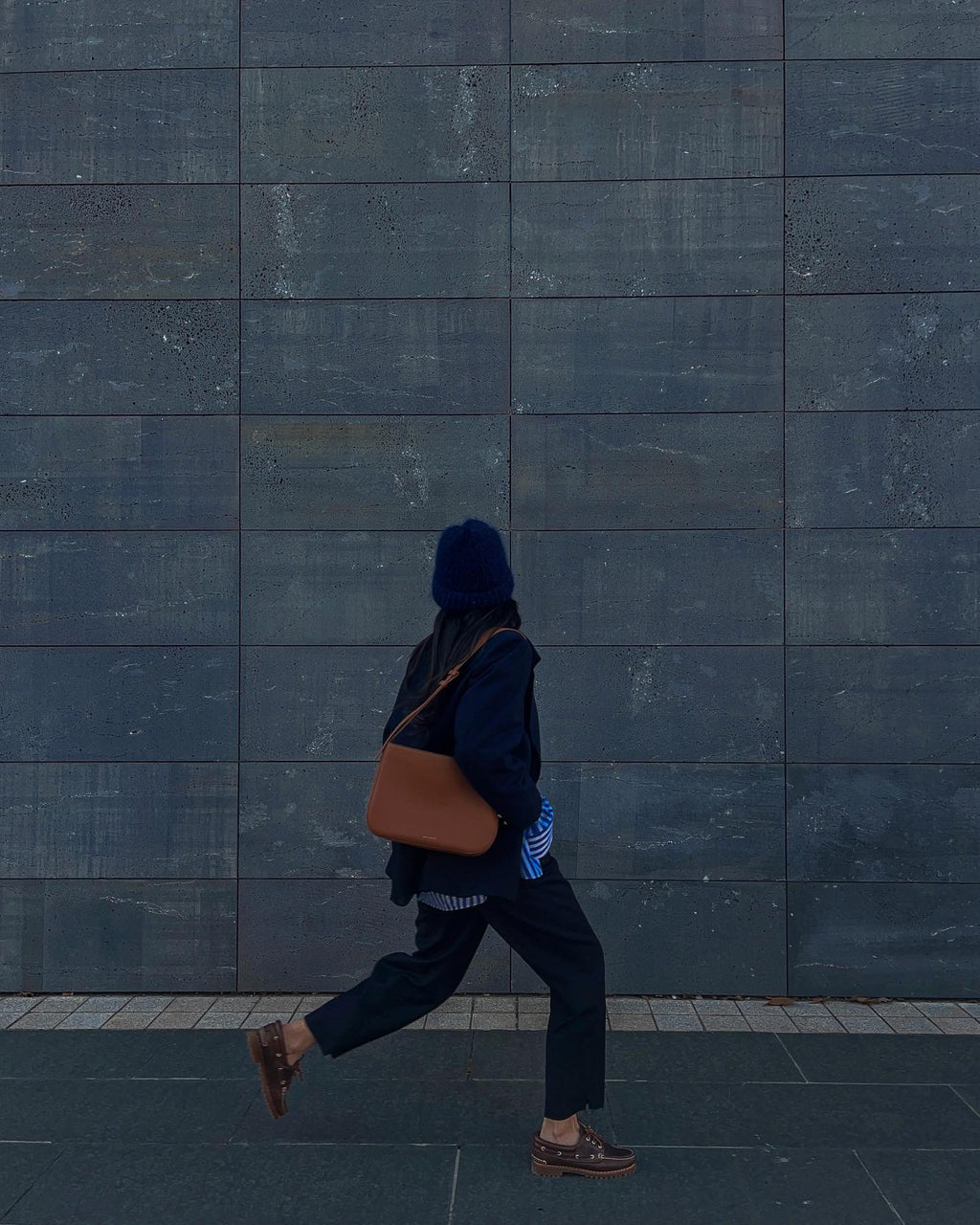 Blue wool blazer
