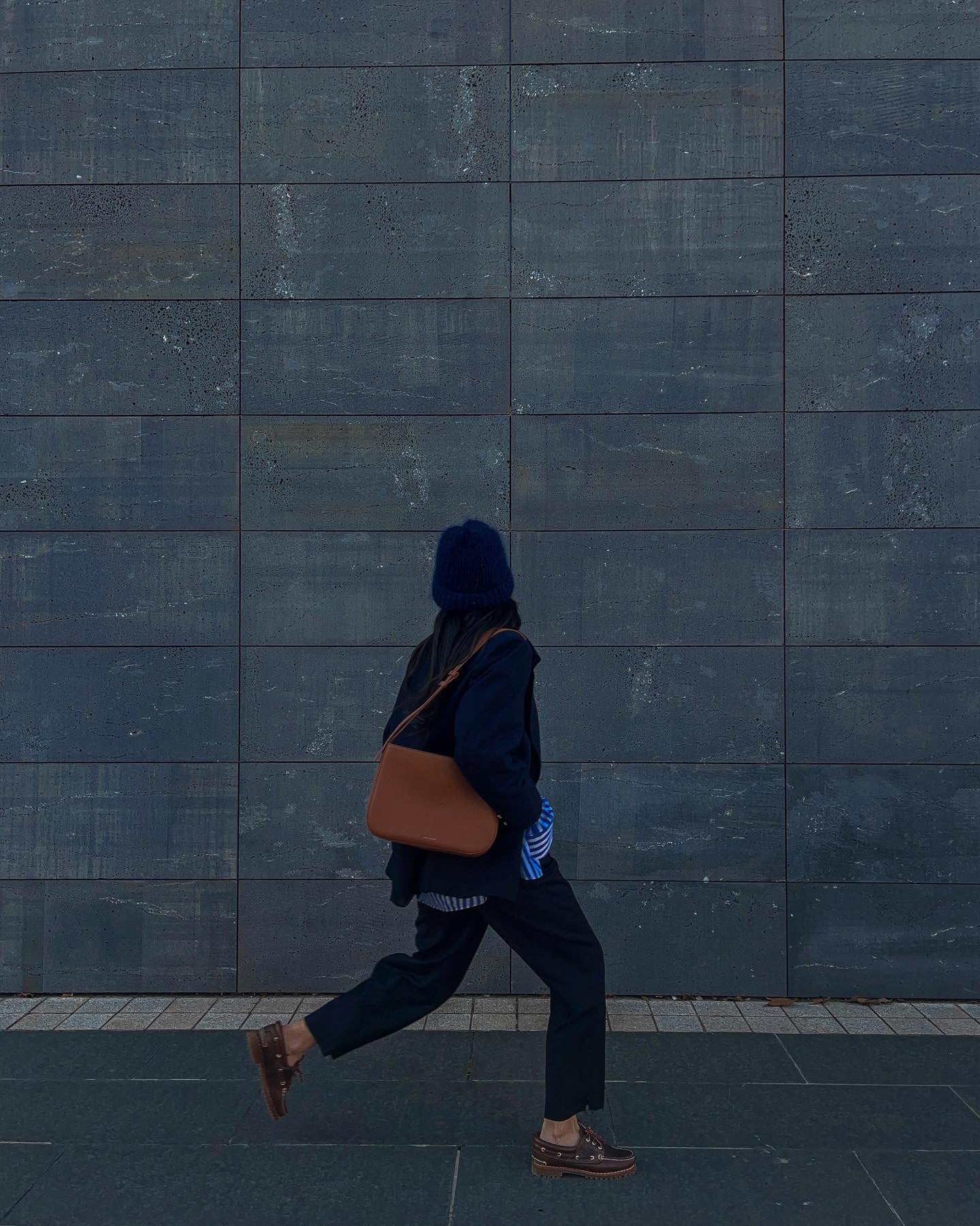 Blue wool blazer