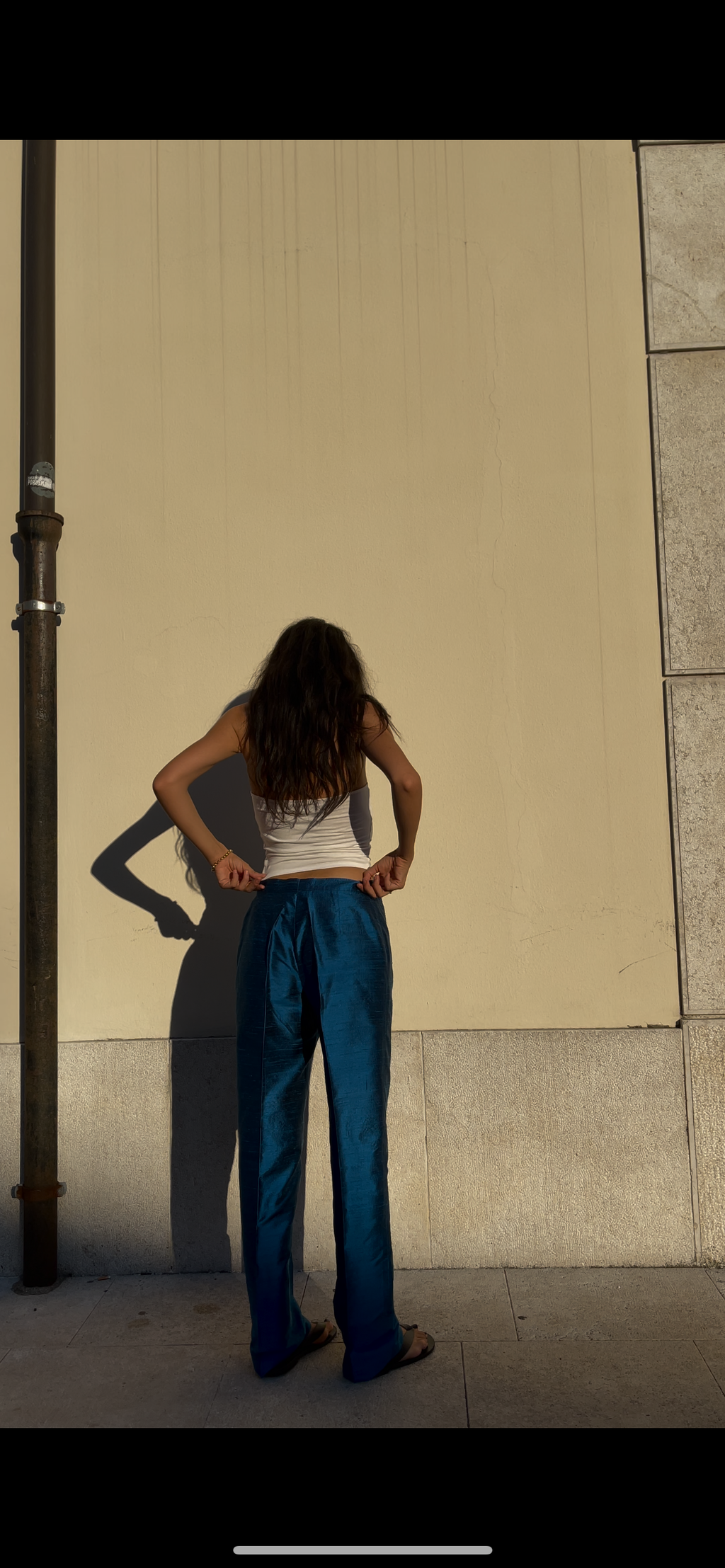 100 silk trousers