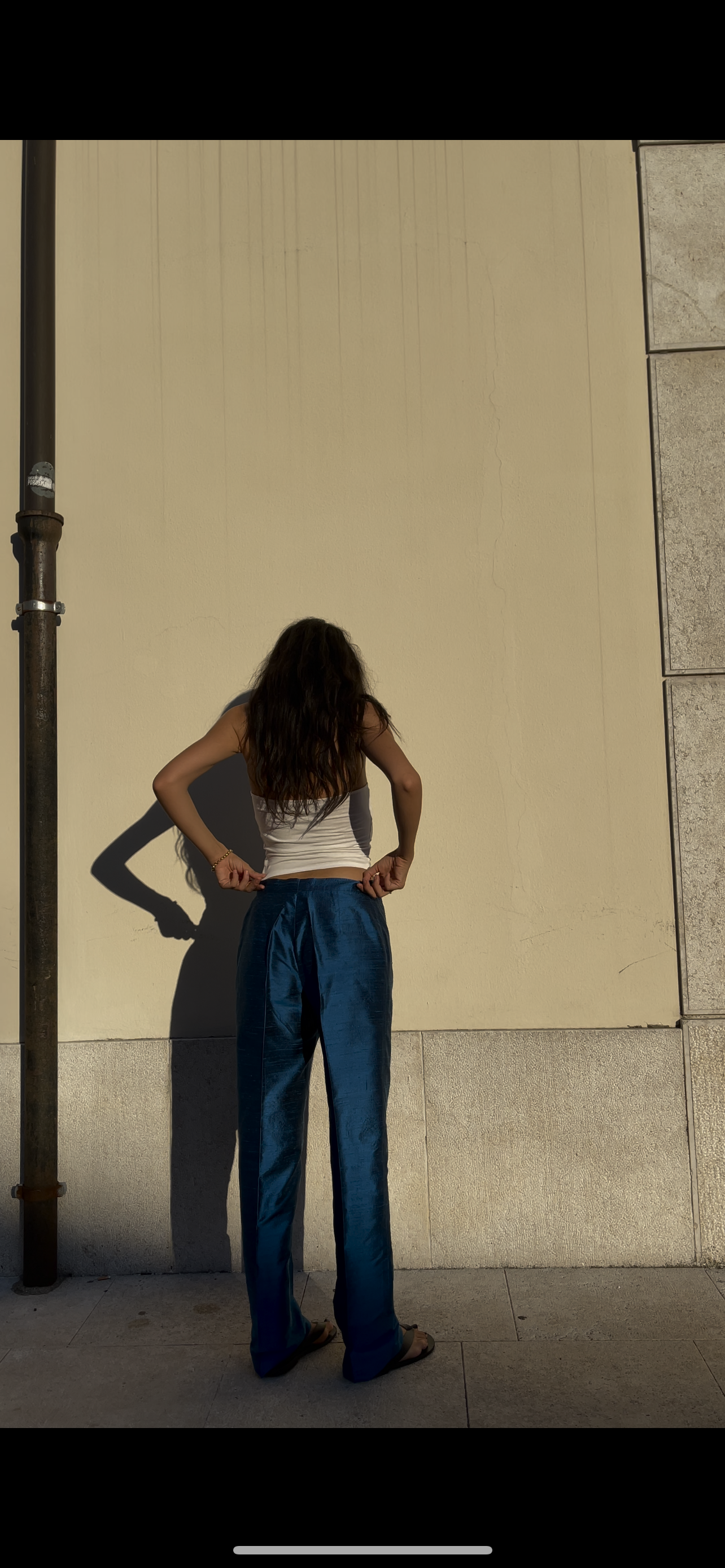 100 silk trousers