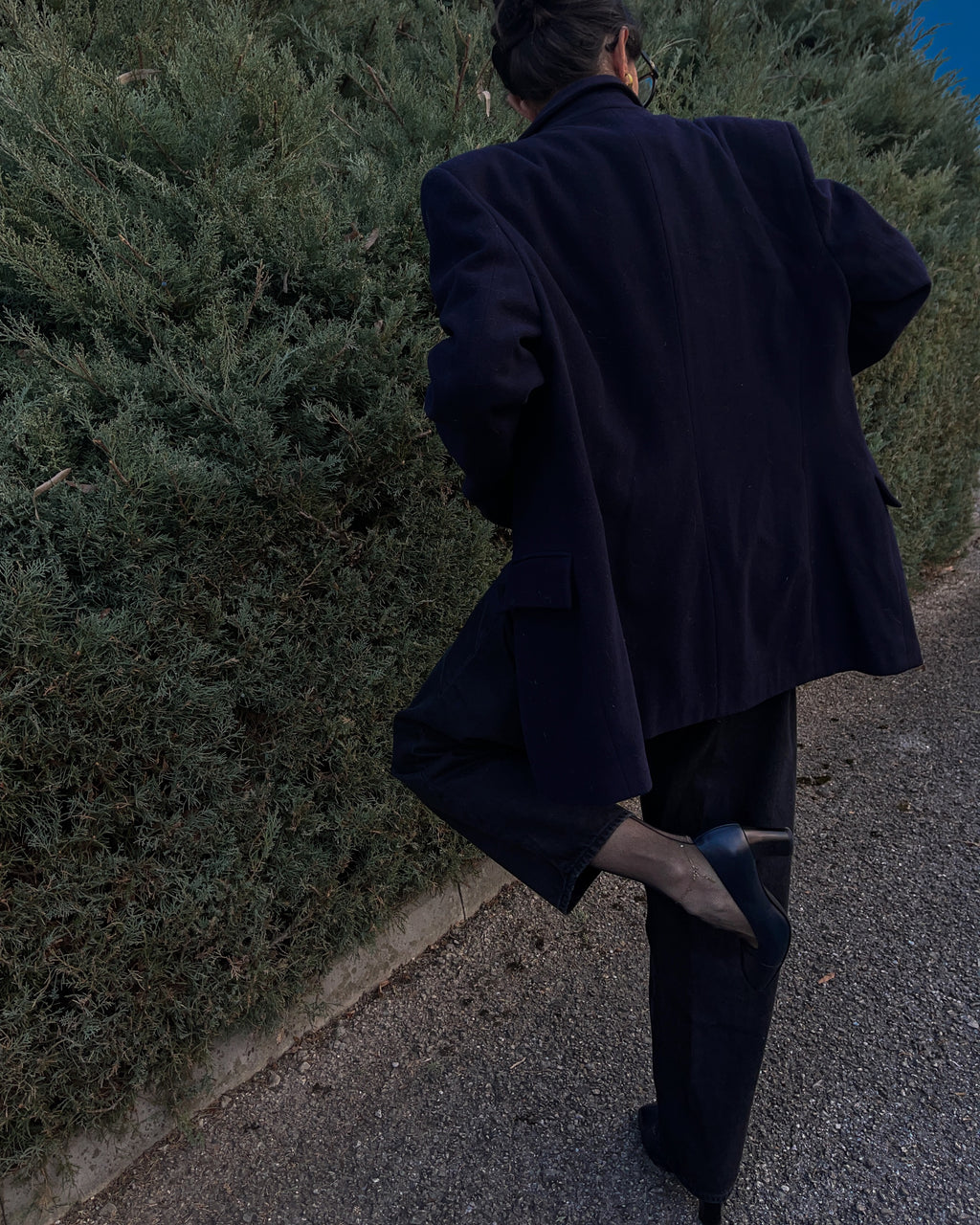 Blazer oversize blue