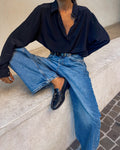 Stagista black  silk shirt