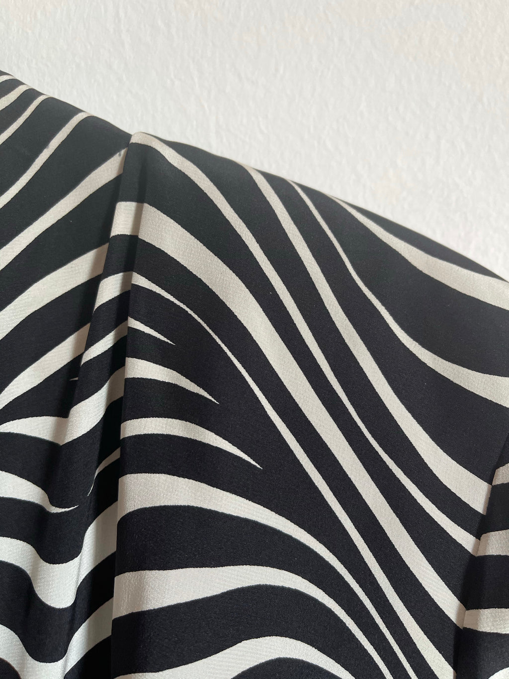 100% silk 'zebra' blouse