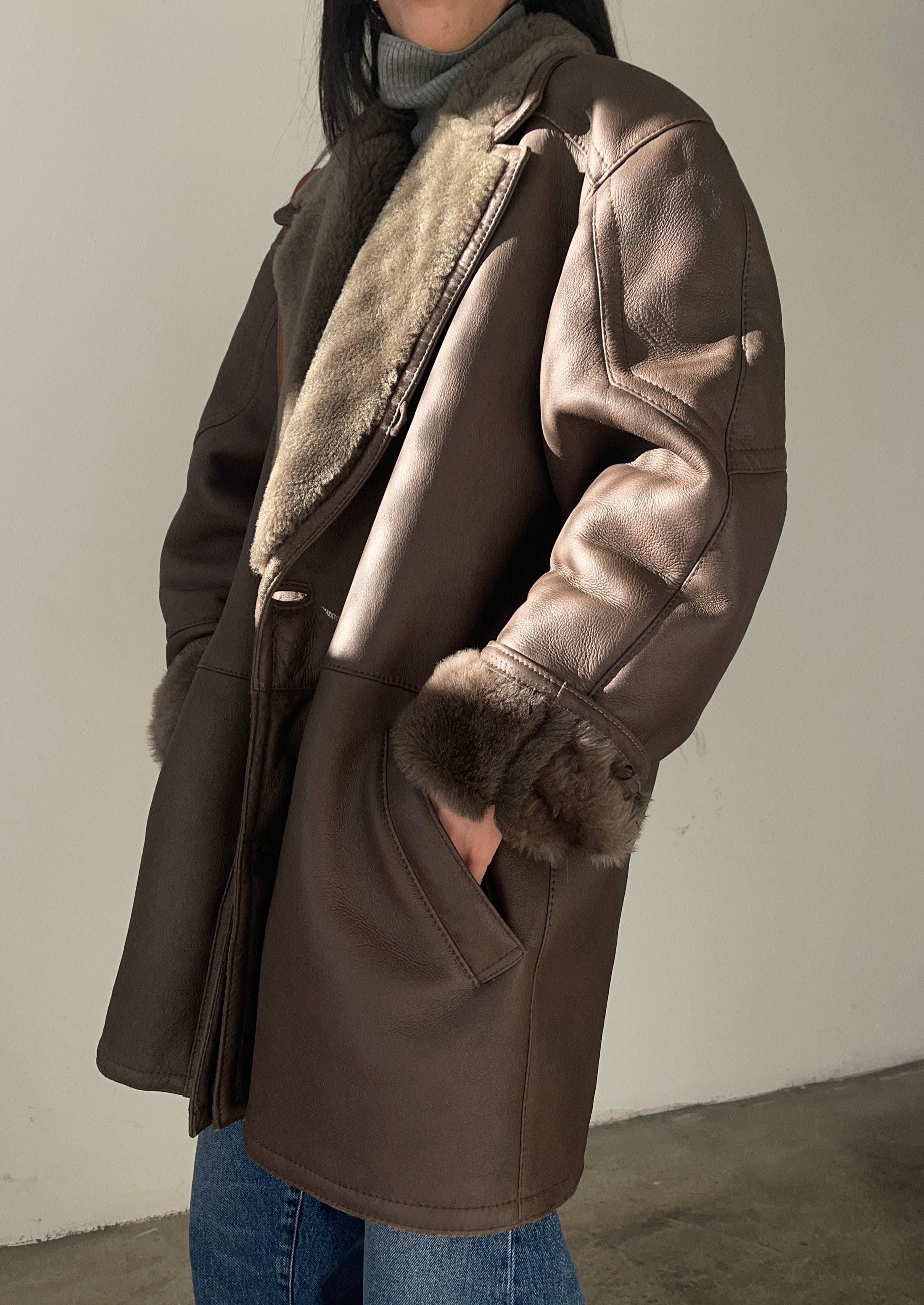 Vintage shearling coat