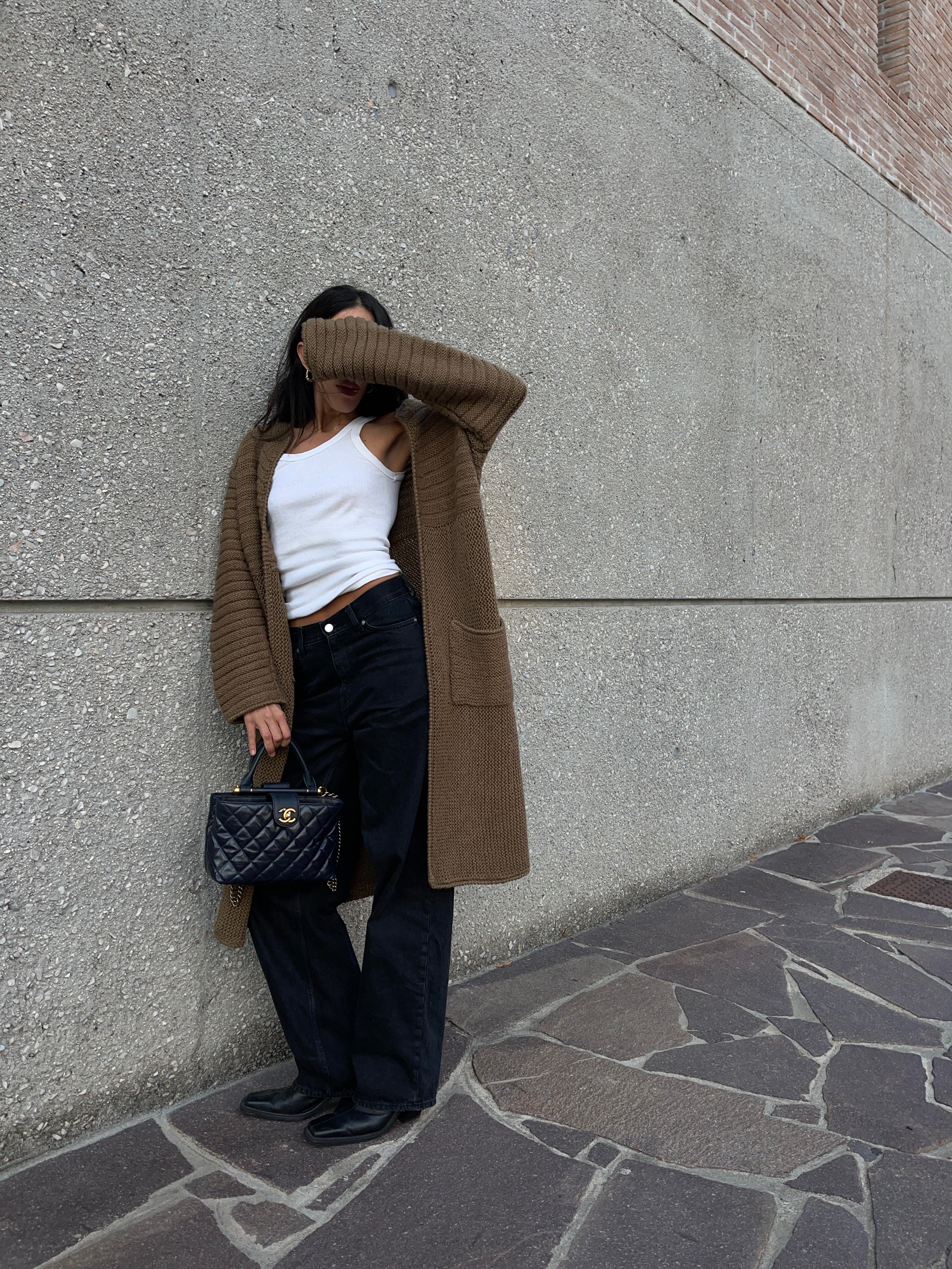 100 wool cardigan/ coat