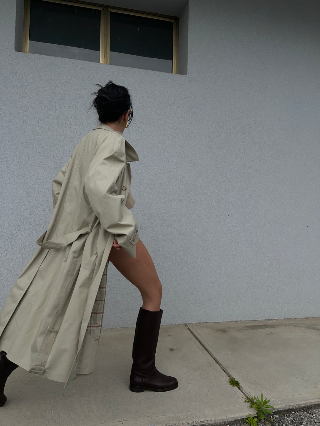 Vintage beige  trenchcoat
