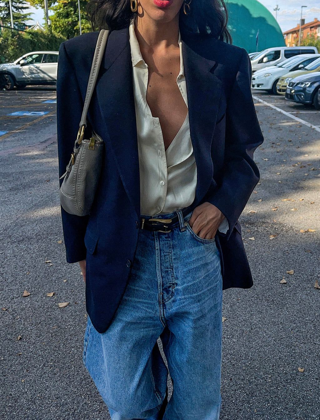 Burberry blue wool blazer