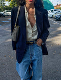 Burberry blue wool blazer