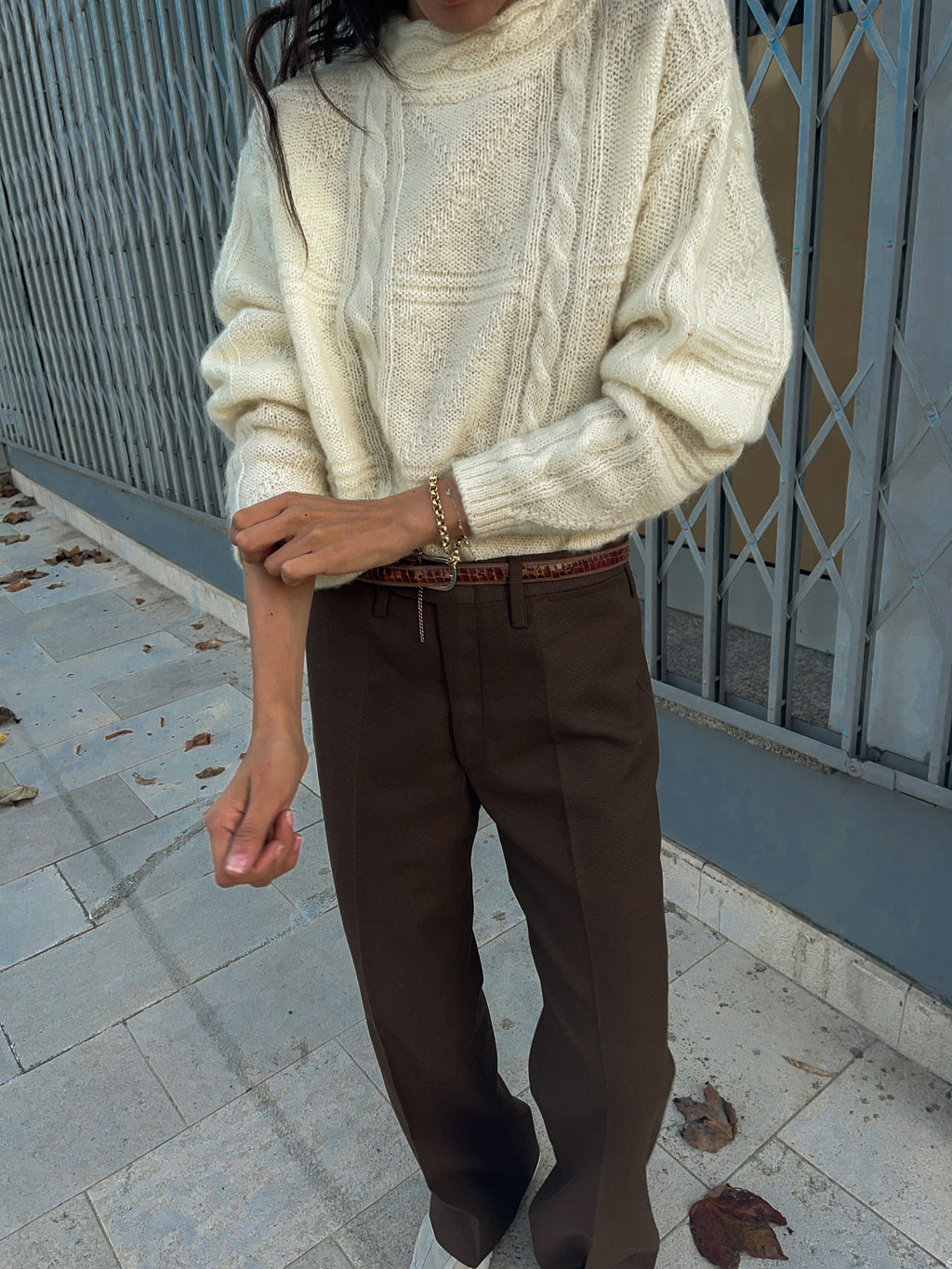 Wool ivory jumper