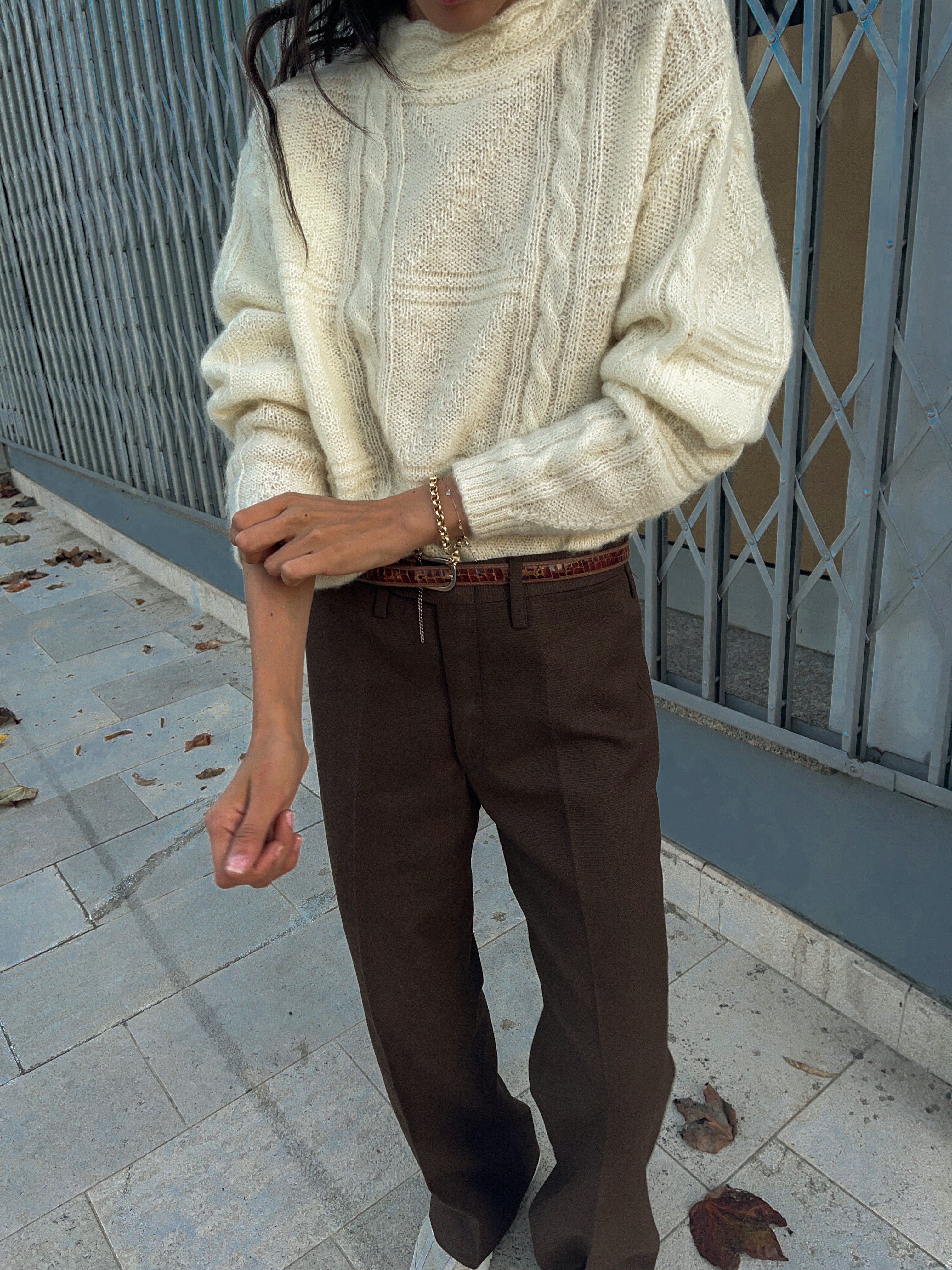 Wool ivory jumper