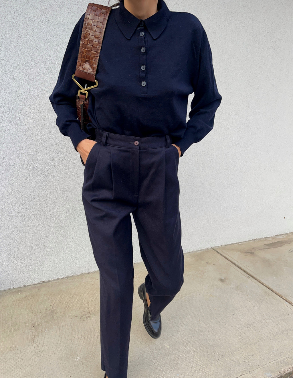 100 wool Blue pants
