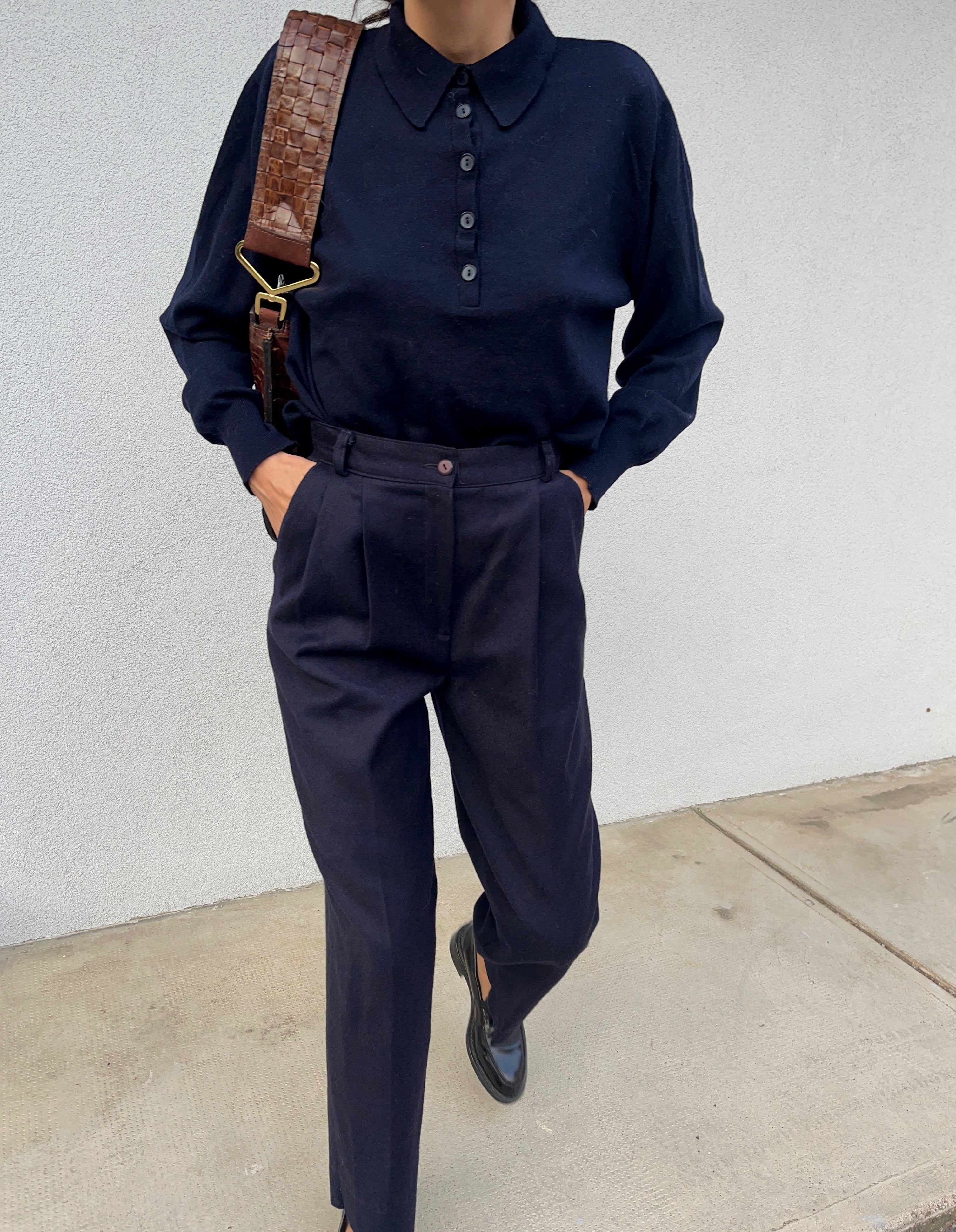 100 wool Blue pants