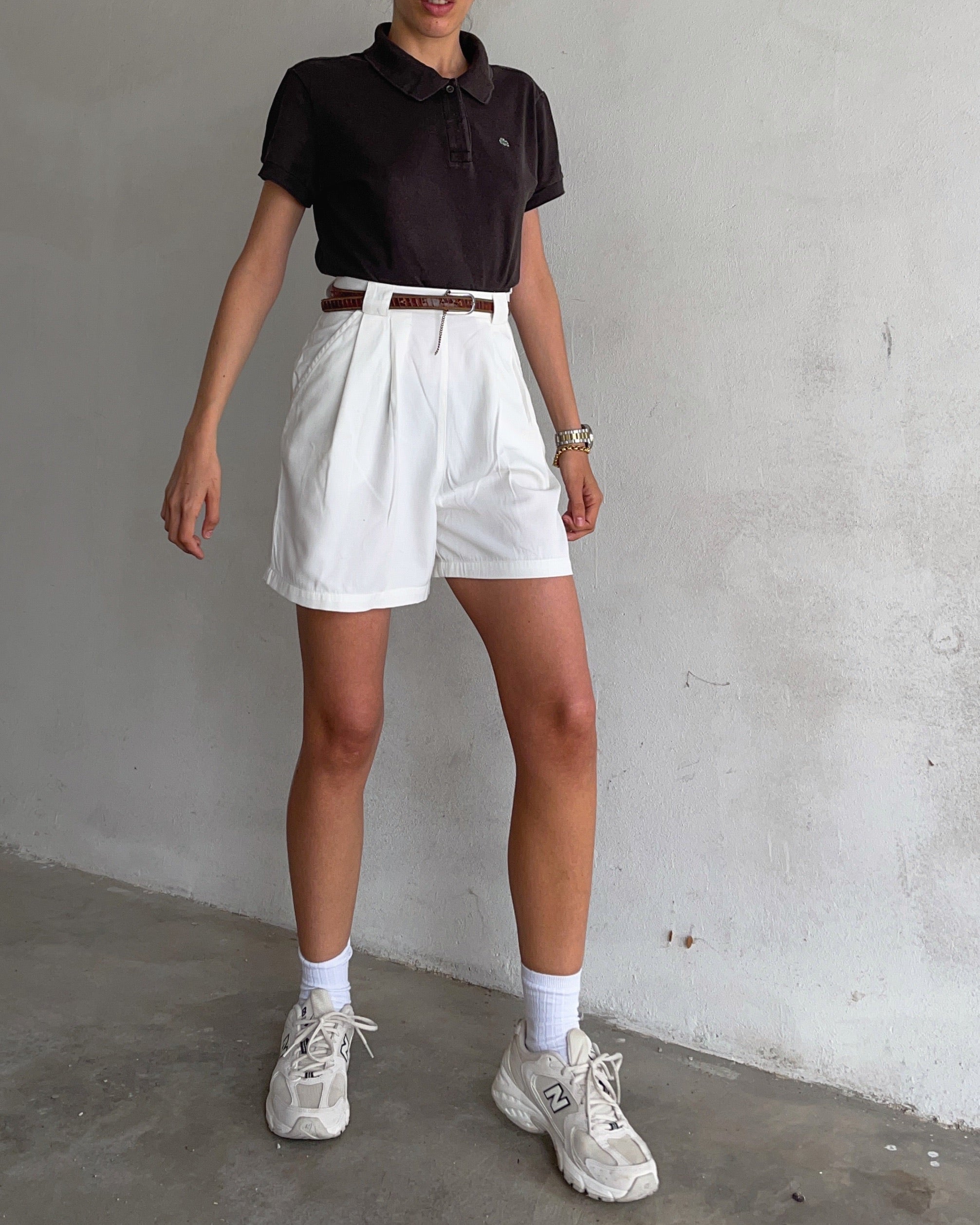 Brown chocolate Lacoste Vintage polo shirt