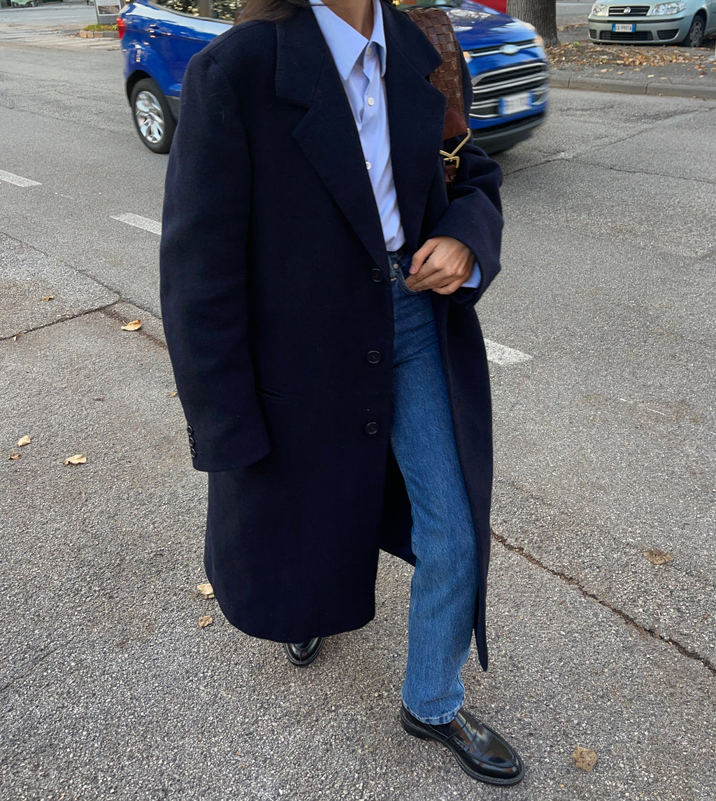 Men blue coat