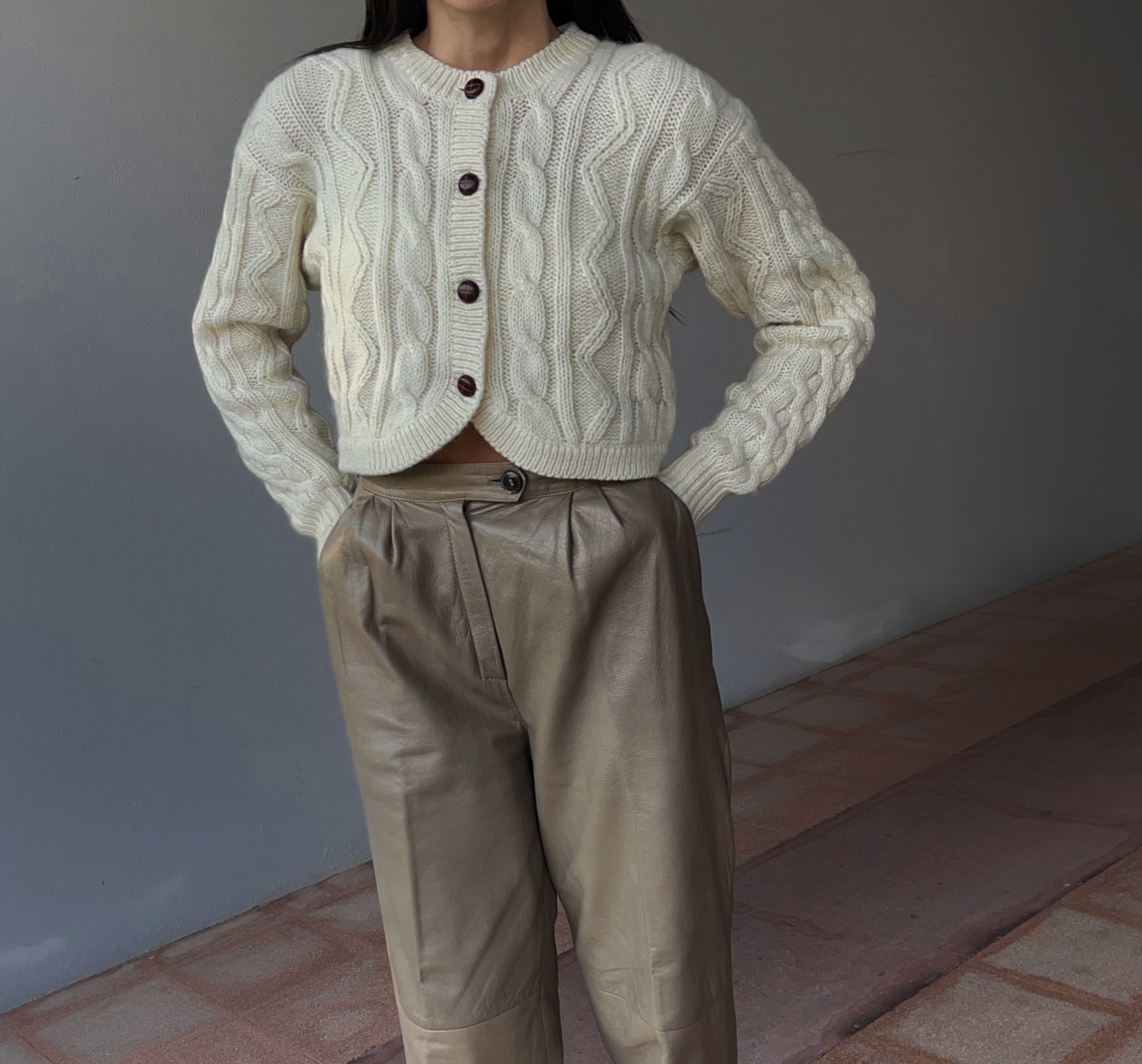 100 wool cardigan