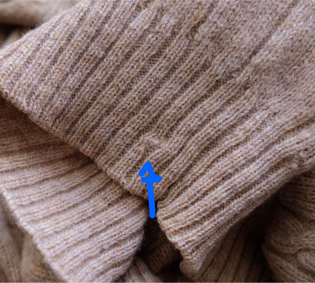 100% wool cable knit jumper