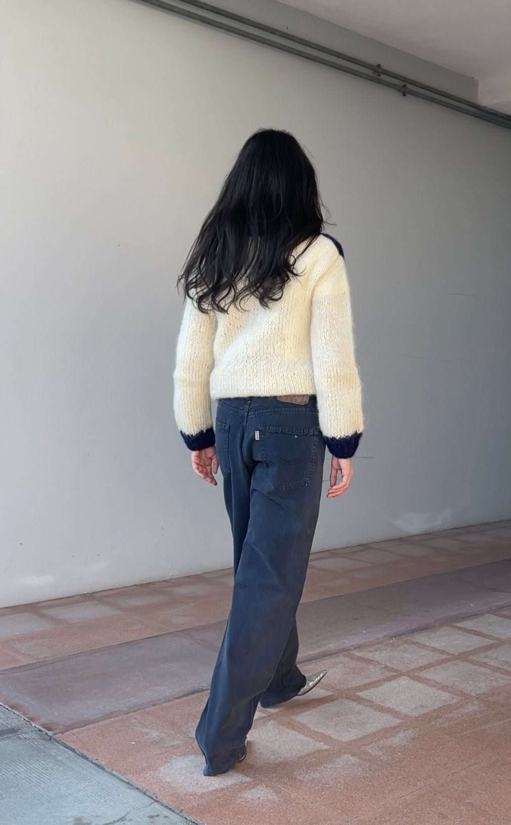 Blue vintage denim