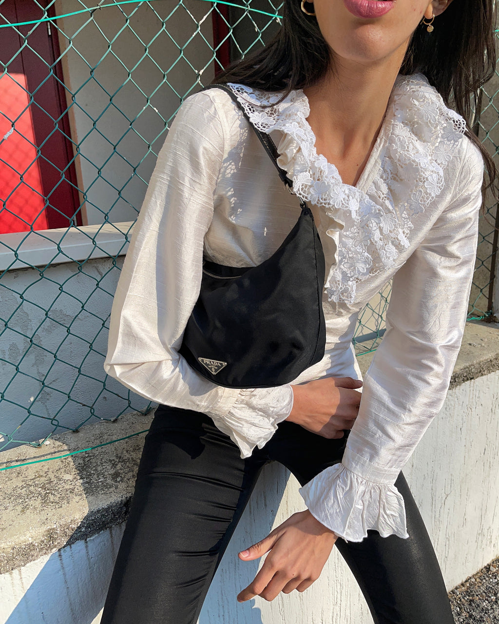 100% pure silk wrap blouse