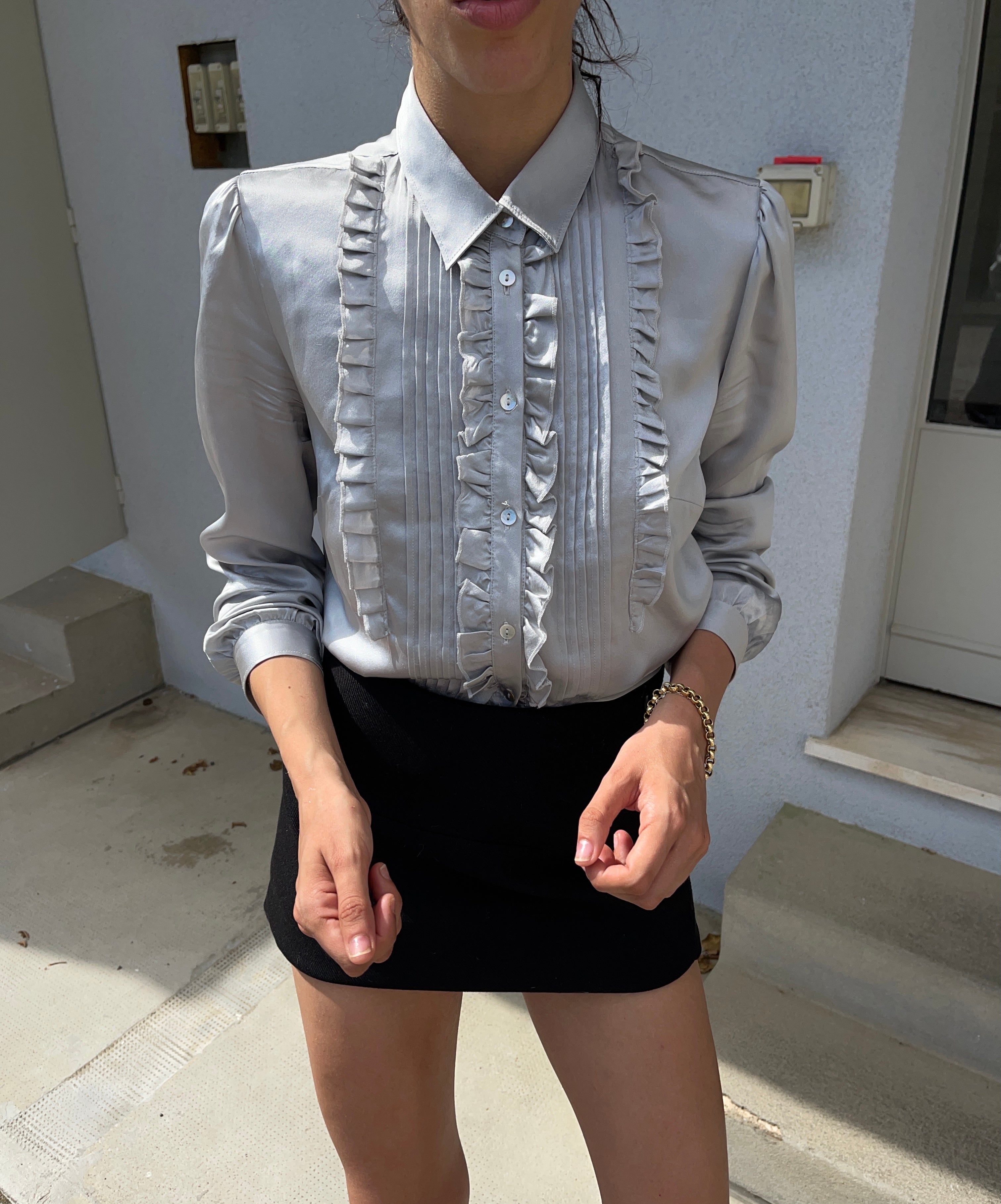 100 liquid silk shirt