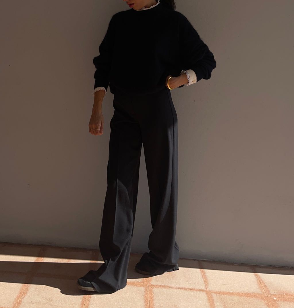 Angora blend wool jumper