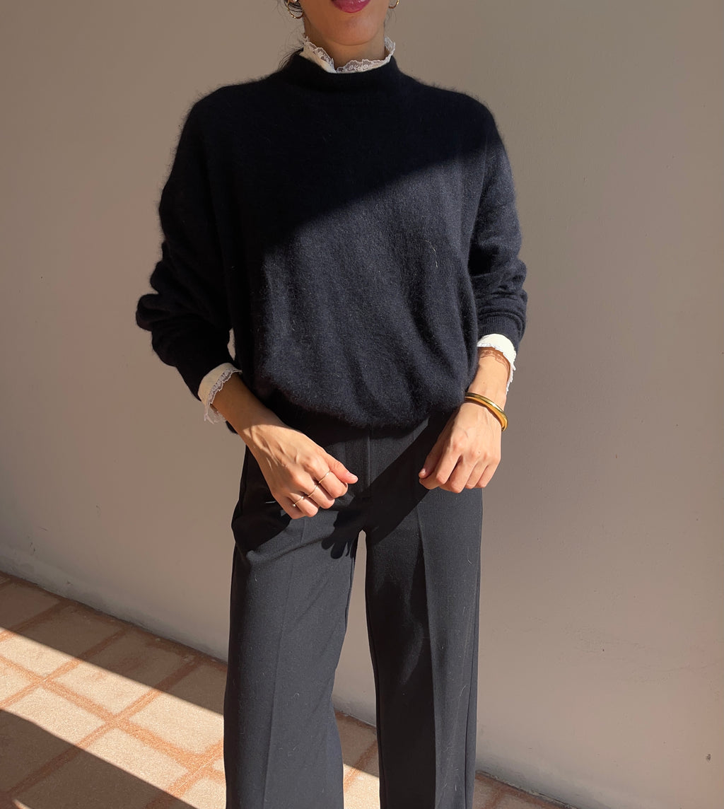 Angora blend wool jumper