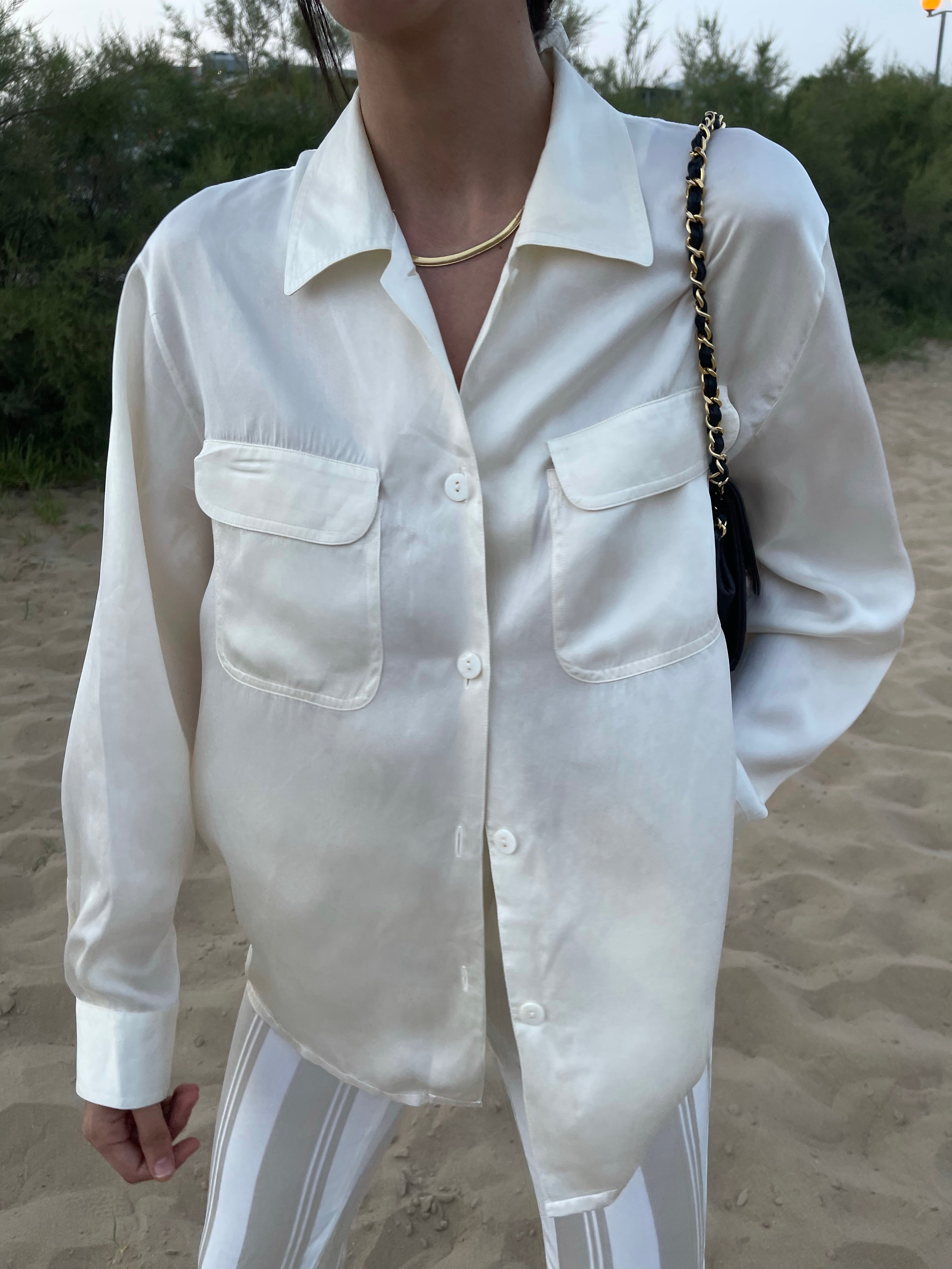 Liquid silk shirt