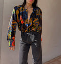 100 silk escada shirt