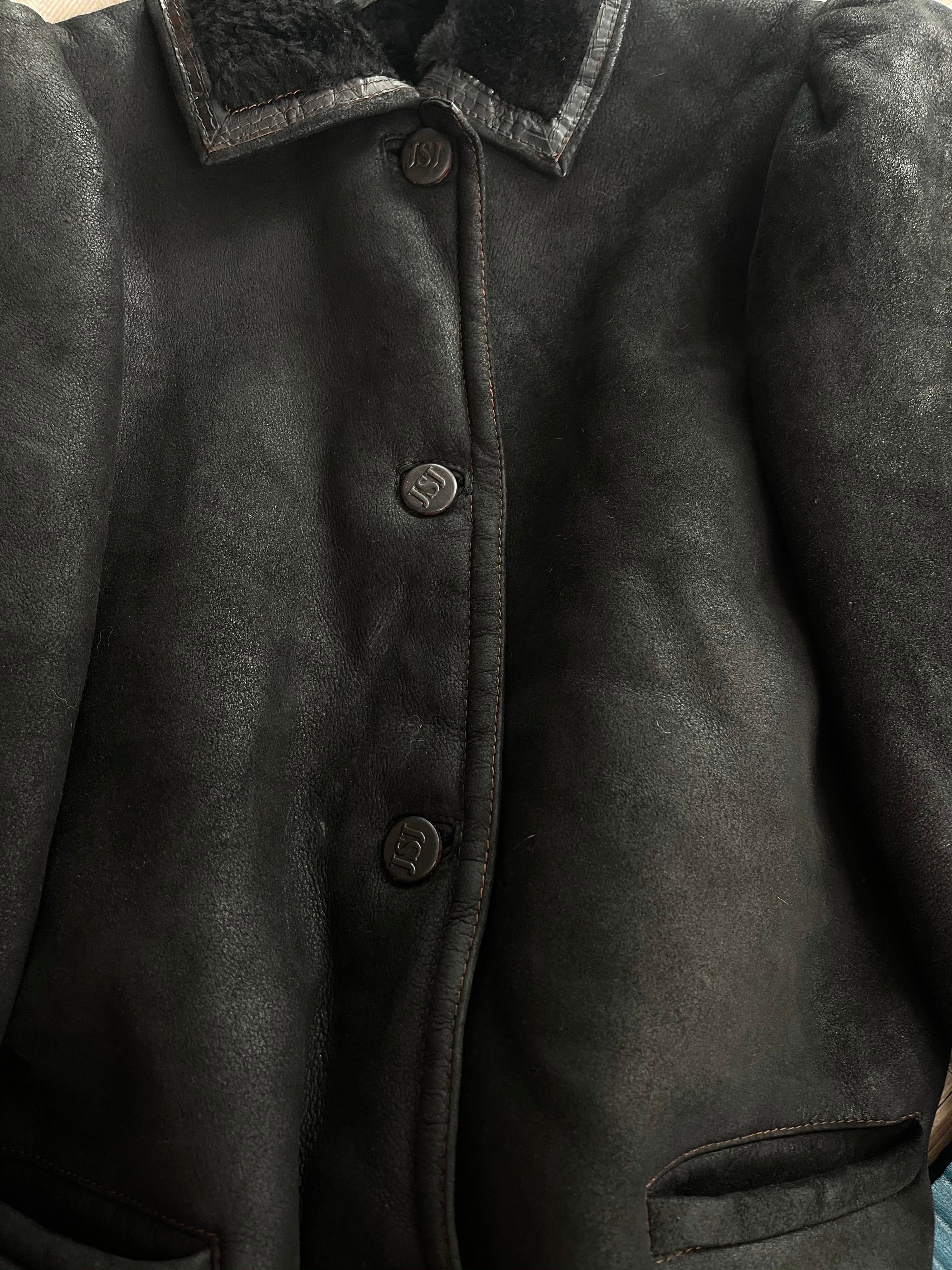 Black shearling jacket
