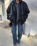 Nappa leather  Bomber jacket