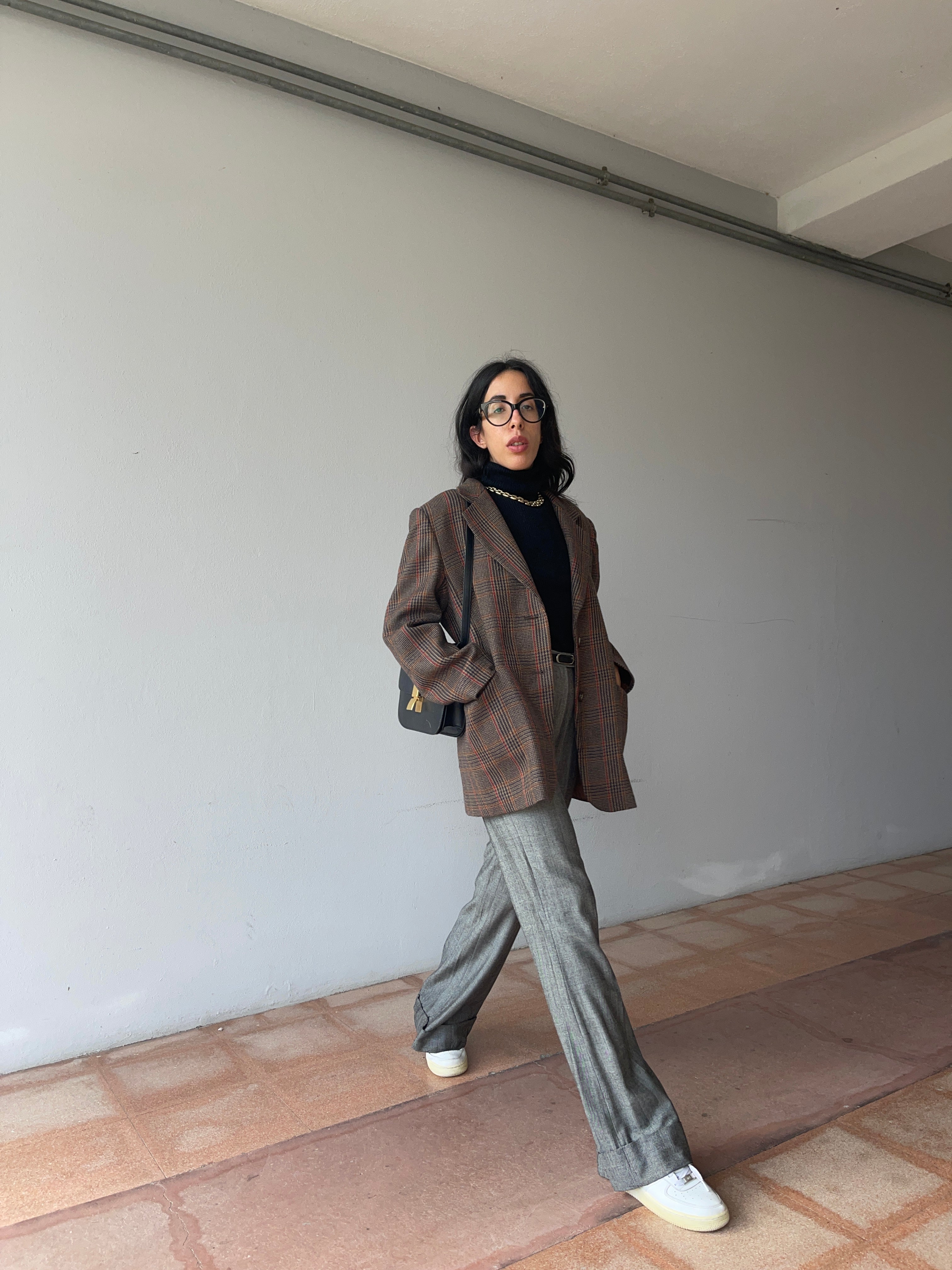 max mara group Check wool blazer