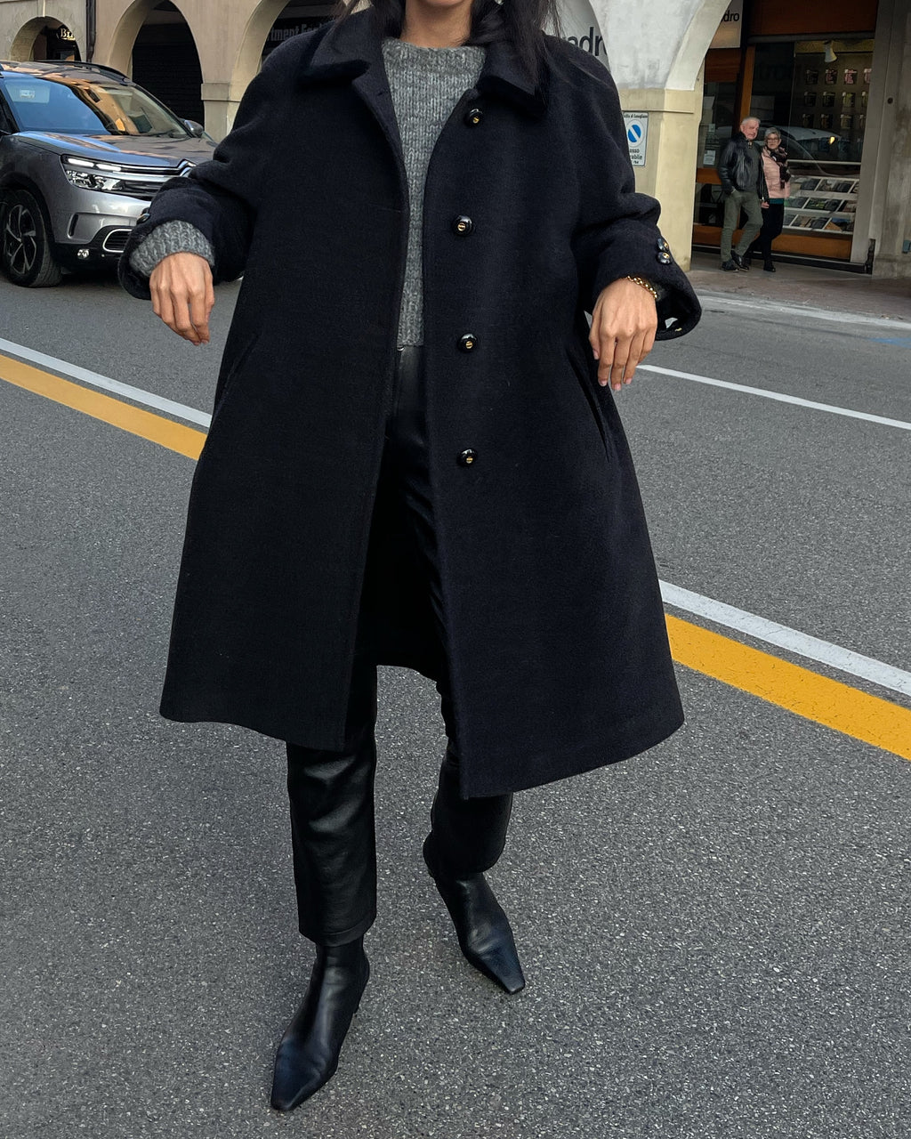 Grey coat