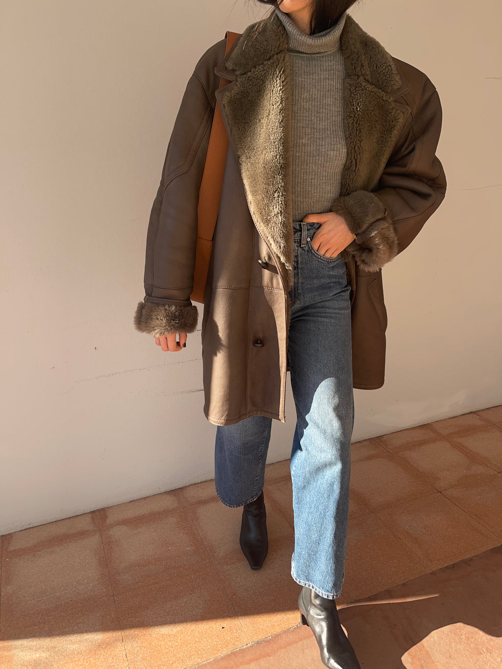 Vintage shearling coat