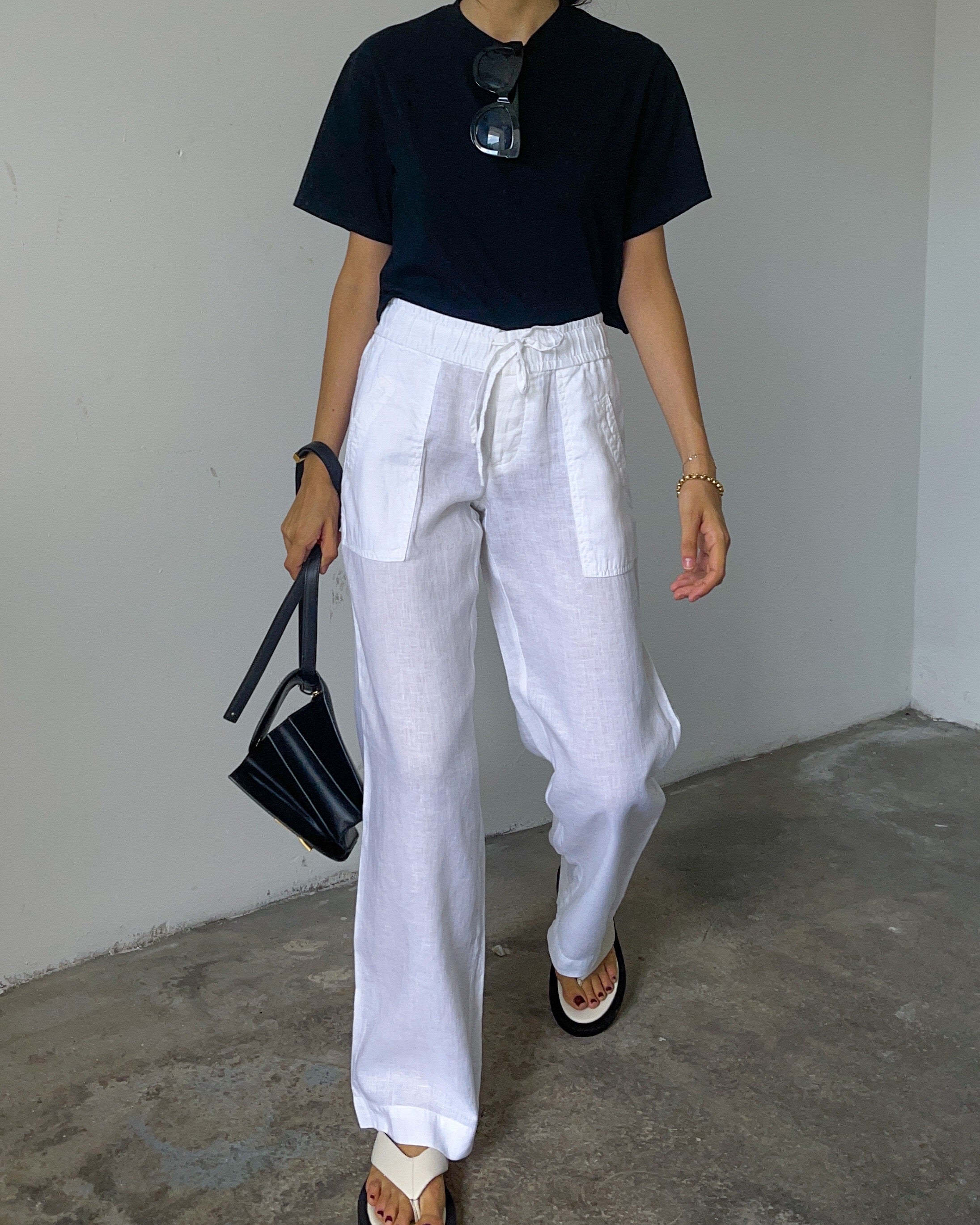 100% linen Stefanel trousers
