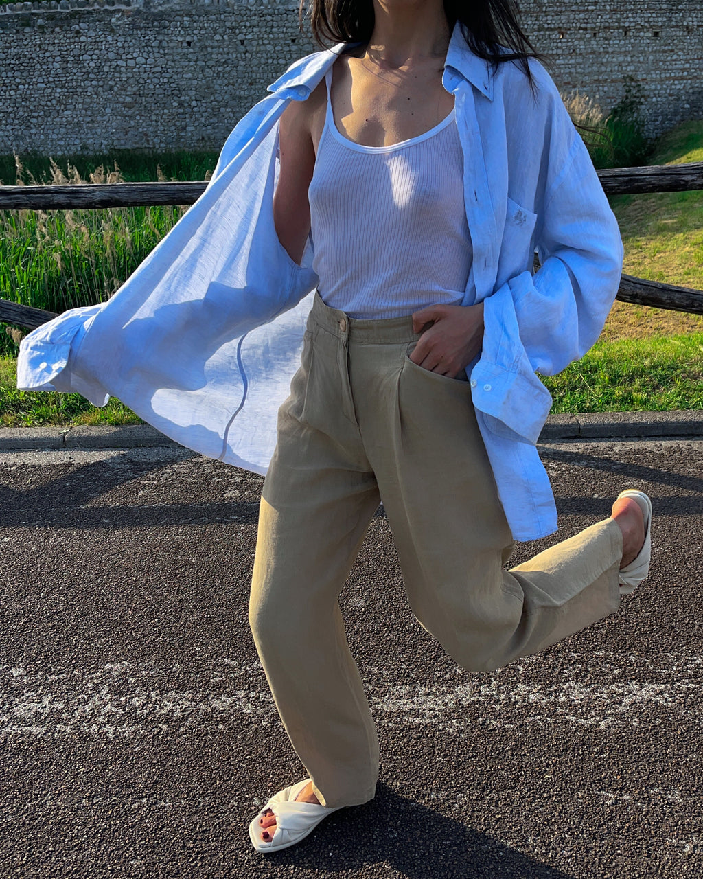 Camicia Lino Les  copain