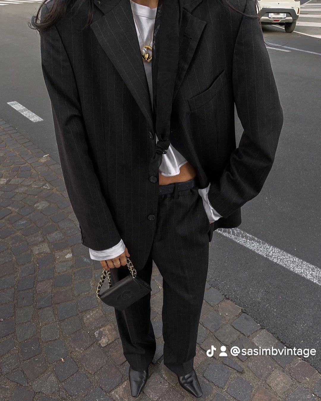 Gessato suit