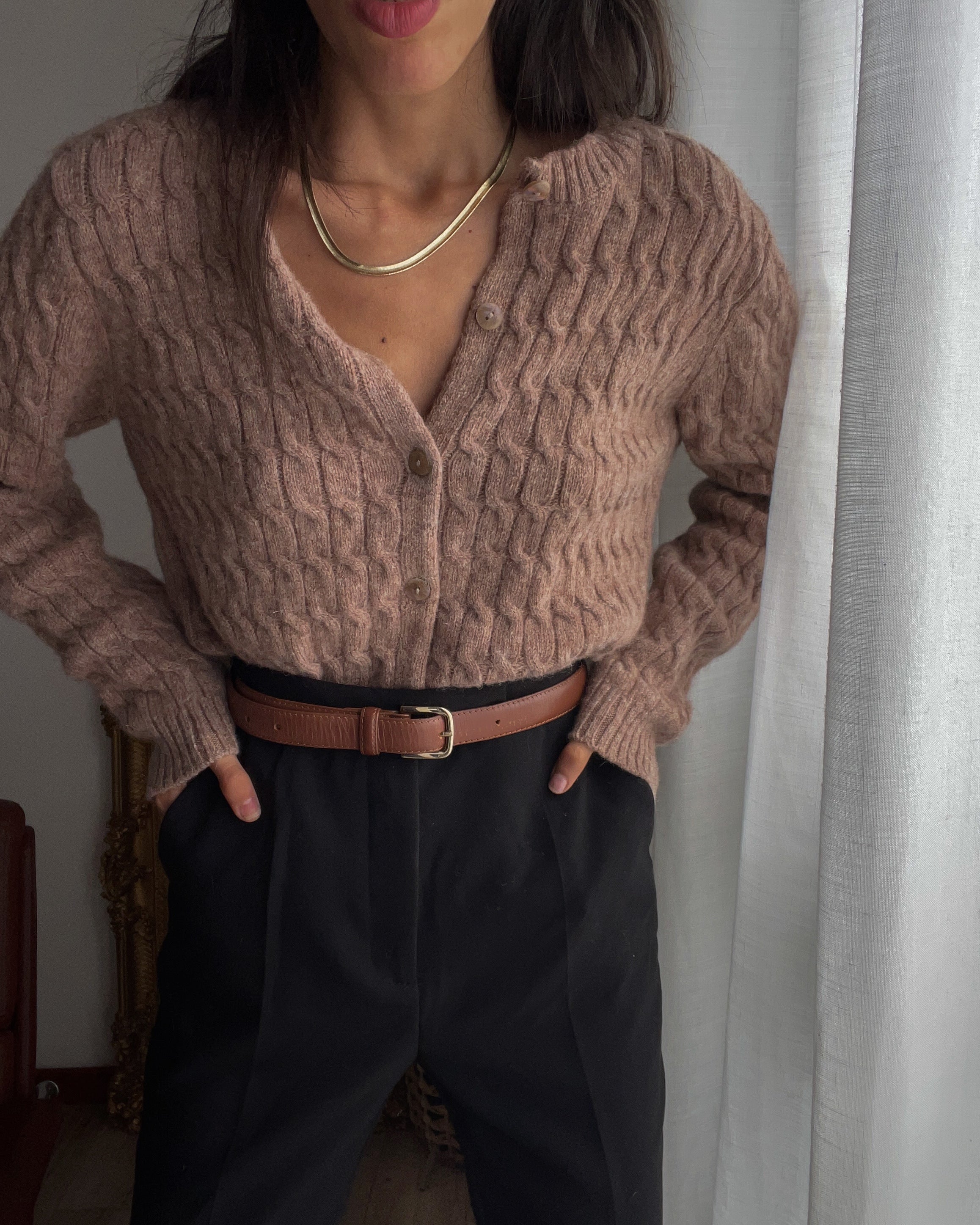 100 lambswool cardigan