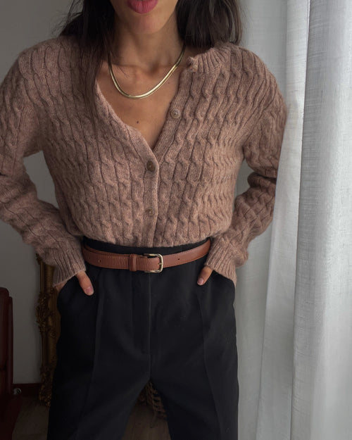 100 lambswool cardigan